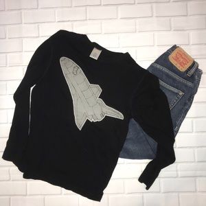 Gymboree Boys Black Ls Space Shuttle shirt (7)